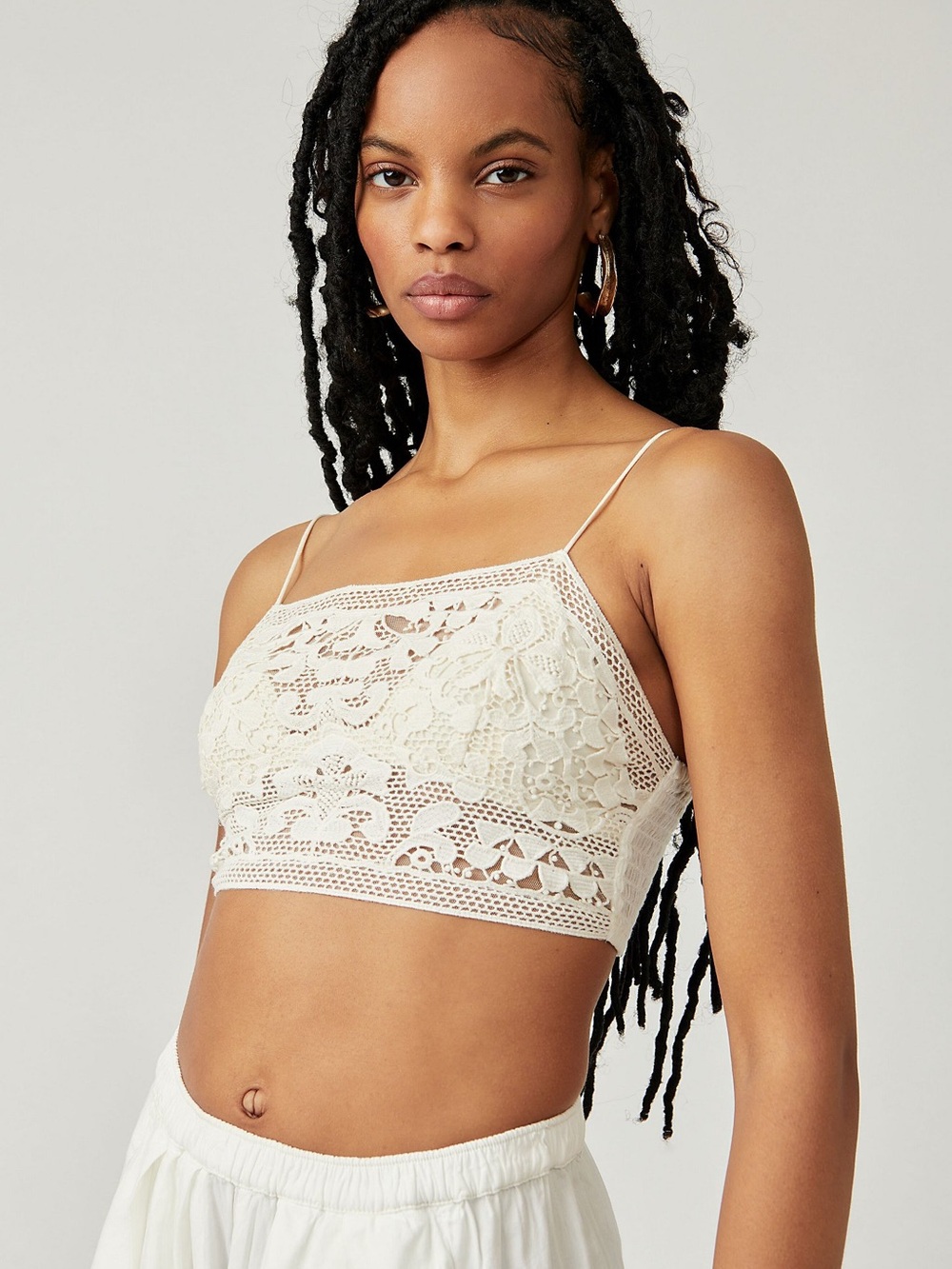 Free People Lyra Crochet Lace Bandeau - Cream